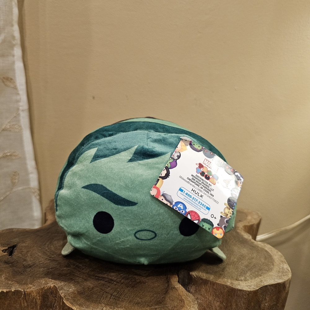 Marvel Tsum Tsum Hulk Collectible Stackable Plush Green And Black